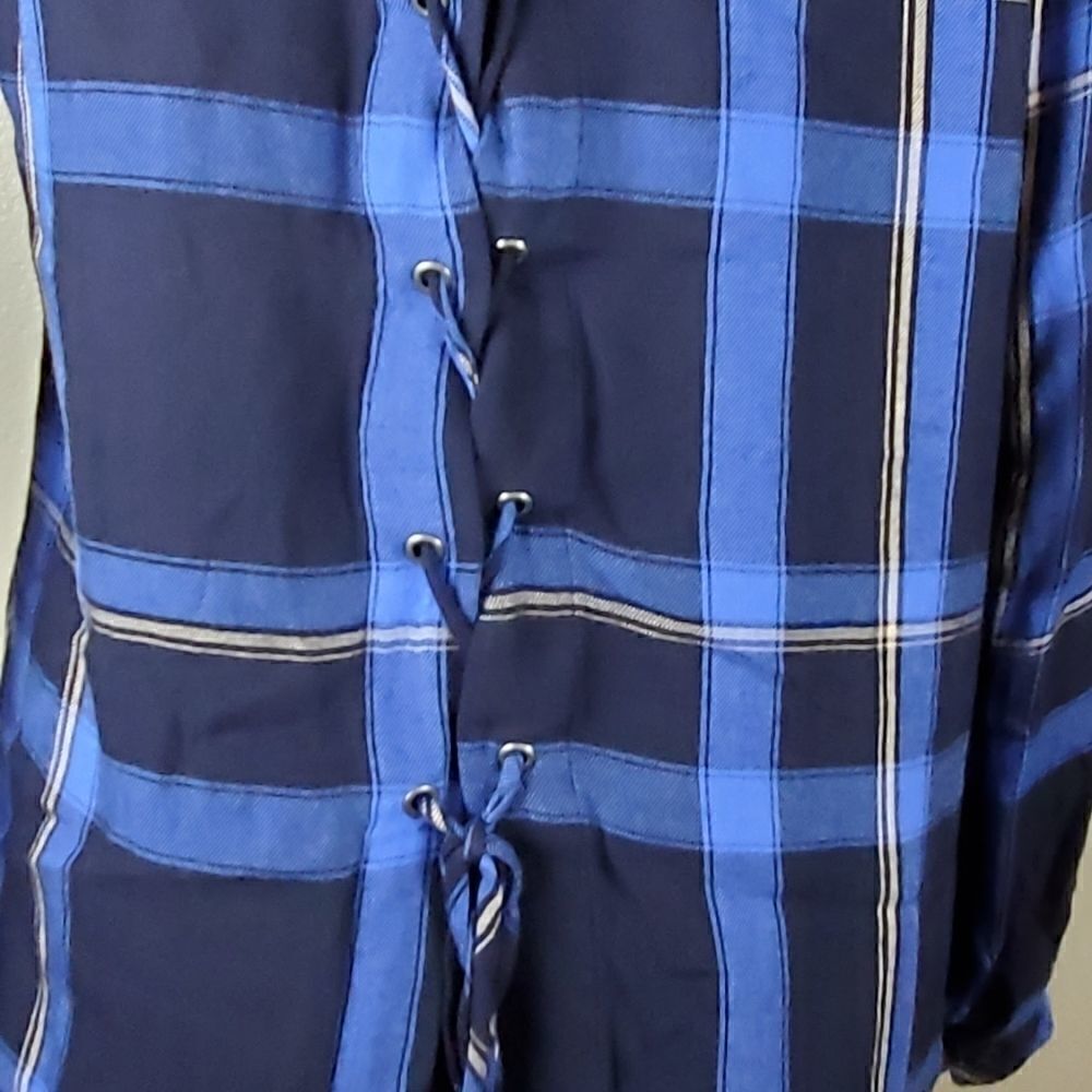 Cloth & Stone Blue Buffalo Check Top - Picture 5 of 5